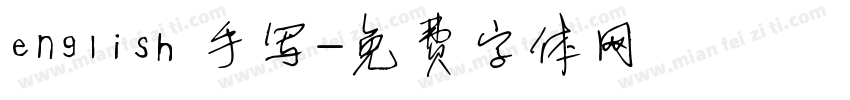 english 手写字体转换
